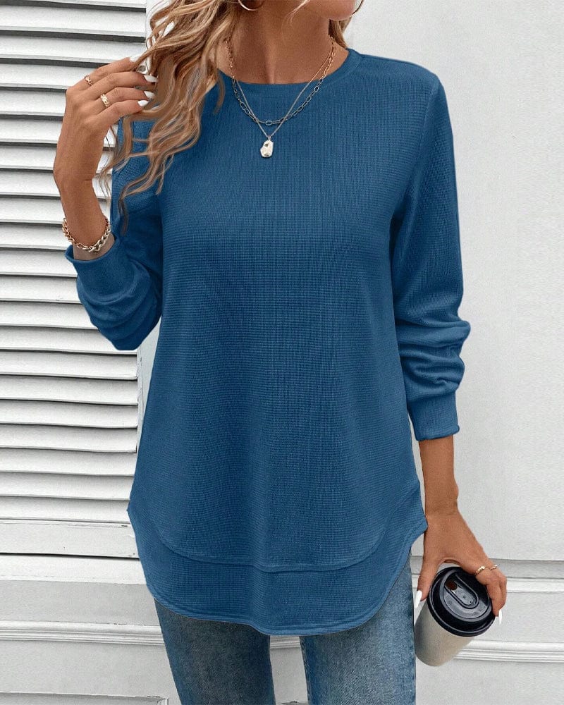Gigi | O-Hals Lange Mouwen Top